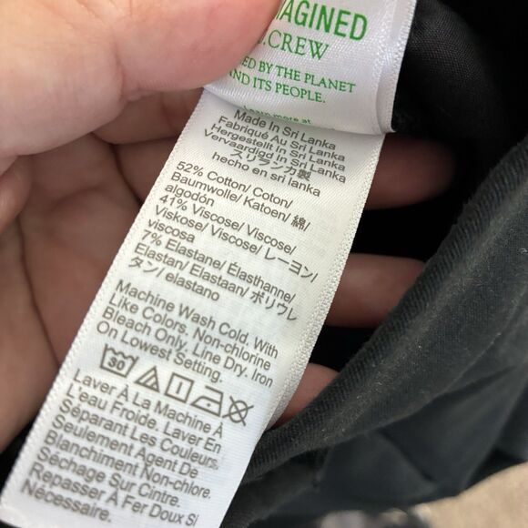 J Crew Kelsey Flare Ankle Pants Size 4  Tall Black NWT Cotton Stretch Work Pant - Picture 7 of 8